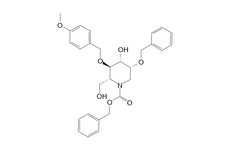 2-O-Benzyl-N-benzyloxycarbonyl-1,5-dideoxy-1,5-imino-4-O-(4-methoxybebnzyl)-D-mannitol