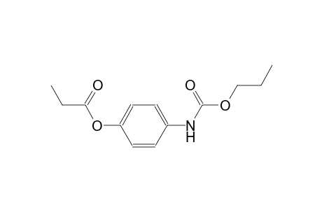 carbamic acid, [4-(1-oxopropoxy)phenyl]-, propyl ester