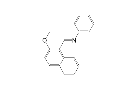 N-[(E)-(2-Methoxy-1-naphthyl)methylidene]aniline