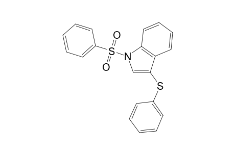 1H-Indole, 1-(phenylsulfonyl)-3-(phenylthio)-
