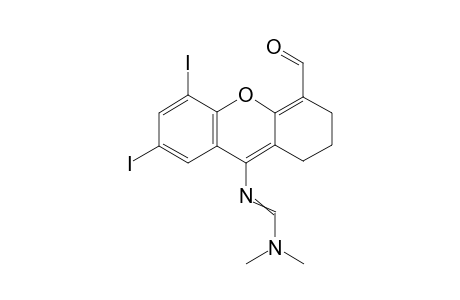 N'-(4-Formyl-5,7-diiodo-2,3-dihydro-1H-xanthen-9-yl)-N,N-dimethylimidoformamide