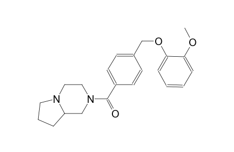 2-{4-[(2-methoxyphenoxy)methyl]benzoyl}octahydropyrrolo[1,2-a]pyrazine