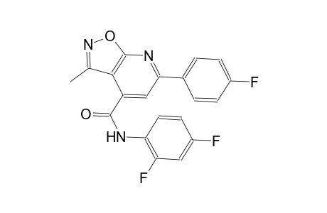 isoxazolo[5,4-b]pyridine-4-carboxamide, N-(2,4-difluorophenyl)-6-(4-fluorophenyl)-3-methyl-