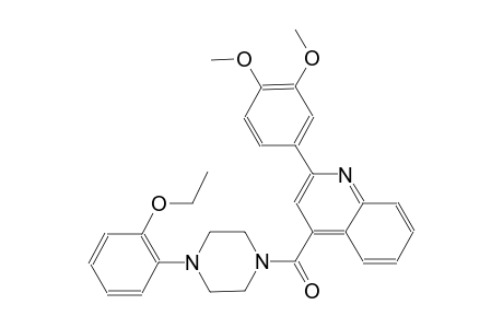 2-(3,4-dimethoxyphenyl)-4-{[4-(2-ethoxyphenyl)-1-piperazinyl]carbonyl}quinoline