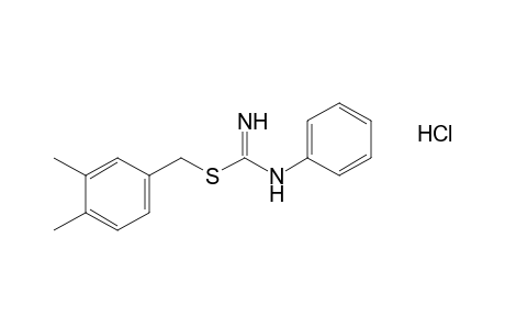 2-(3,4-dimethylbenzyl)-3-phenyl-2-thiopseudourea, monohydrochloride