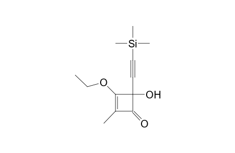 3-Ethoxy-4-hydroxy-2-methyl-4-[(trimethyldsilyl)ethynyl]-2-cyclobutenone