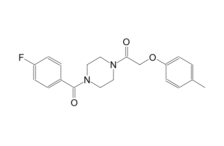 piperazine, 1-(4-fluorobenzoyl)-4-[(4-methylphenoxy)acetyl]-