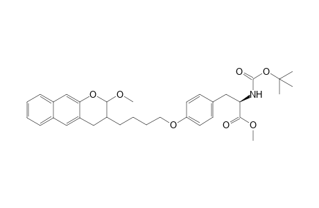 (2R)-methyl 2-(tert-butoxycarbonylamino)-3-(4-(4-(2-methoxy-3,4-dihydro-2H-benzo[g]chromen-3-yl)butoxy)phenyl)propanoate