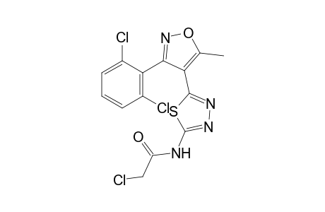 2-chloro-N-{5-[3-(2,6-dichlorophenyl)-5-methyl-4-isoxazolyl]-1,3,4-thiadiazol-2-yl}acetamide