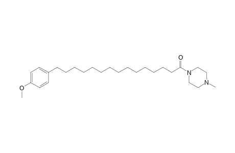 4-Methoxyphenyl-PA-M15:0 [5-(4-Methoxyphenyl)pentadecyl-N-methylpiperazinamide]