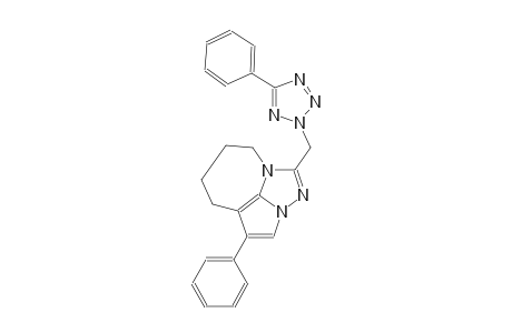 4-phenyl-1-[(5-phenyl-2H-tetraazol-2-yl)methyl]-5,6,7,8-tetrahydro-2,2a,8a-triazacyclopenta[cd]azulene