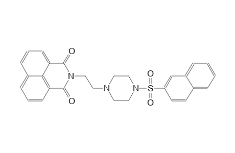 2-{2-[4-(2-naphthylsulfonyl)-1-piperazinyl]ethyl}-1H-benzo[de]isoquinoline-1,3(2H)-dione