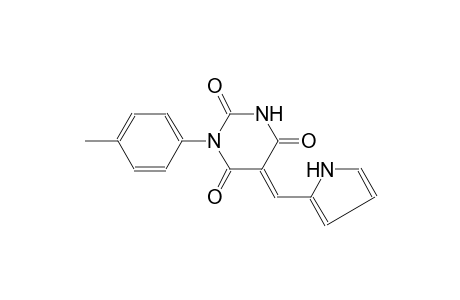 (5E)-1-(4-methylphenyl)-5-(1H-pyrrol-2-ylmethylene)-2,4,6(1H,3H,5H)-pyrimidinetrione