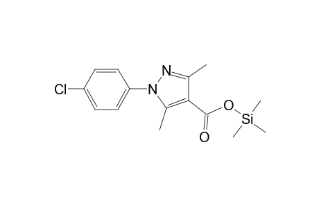 1-(4-Chlorophenyl)-3,5-dimethyl-1H-pyrazole-4-carboxylic acid, tms derivative