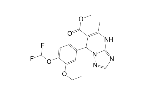 methyl 7-[4-(difluoromethoxy)-3-ethoxyphenyl]-5-methyl-4,7-dihydro[1,2,4]triazolo[1,5-a]pyrimidine-6-carboxylate
