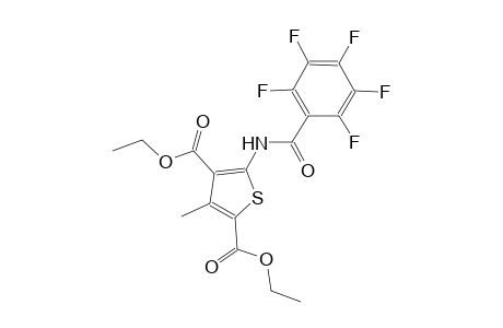 diethyl 3-methyl-5-[(2,3,4,5,6-pentafluorobenzoyl)amino]-2,4-thiophenedicarboxylate