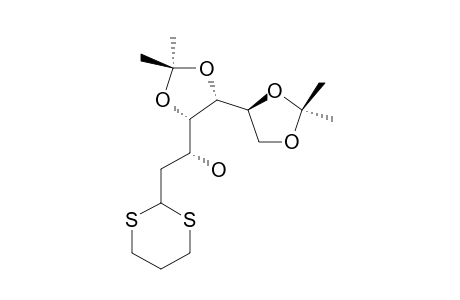 2-Deoxy-4,5:6,7-di-O-Isopropylidene-D-gluco-heptose Trimethylene Dithioacetal