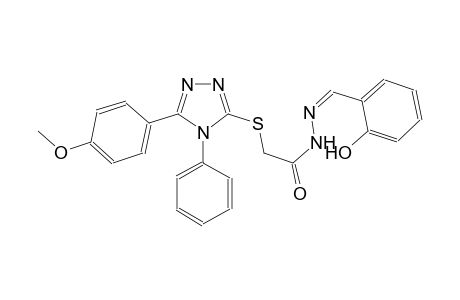 acetic acid, [[5-(4-methoxyphenyl)-4-phenyl-4H-1,2,4-triazol-3-yl]thio]-, 2-[(Z)-(2-hydroxyphenyl)methylidene]hydrazide