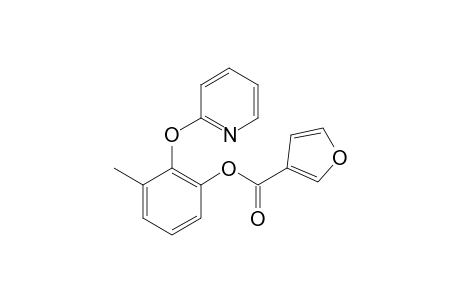 3-Methyl-2-(pyridin-2-yloxy)phenyl furan-3-carboxylate