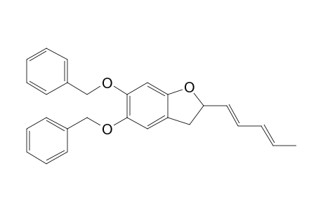 5,6-Dibenzyloxy-2,3-dihydro-2-(1',3'-pentadienyl)benzofuran