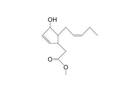 (E)-4-Methoxycarbonylmethyl-5-(pent-2-enyl)-cyclopent-2-en-1-ol