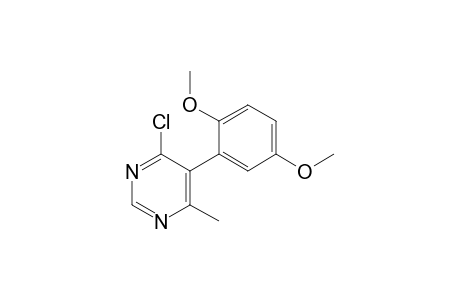 4-Chloro-5-(2,5-dimethoxyphenyl)-6-methylpyrimidine