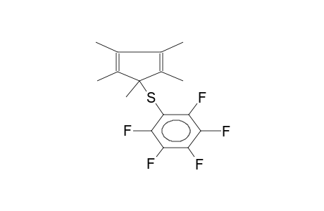 5-PENTAFLUOROPHENYLSULPHENYL-1,2,3,4,5-PENTAMETHYL-1,3-CYCLOPENTADIENE