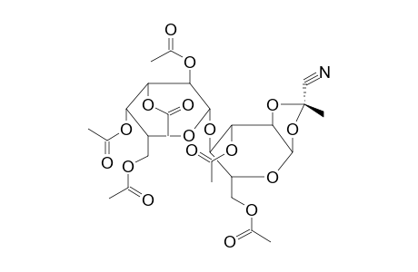 3,6-DI-O-ACETYL-1,2-O-[1-(ENDO-CYANO)ETHYLIDENE]-4-O-(2,3,4,6-TETRA-O-ACETYL-BETA-D-GALACTOPYRANOSYL)-ALPHA-D-GLUCOPYRANOSE