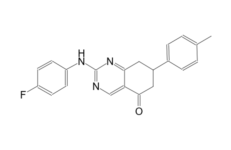 2-(4-fluoroanilino)-7-(4-methylphenyl)-7,8-dihydro-5(6H)-quinazolinone