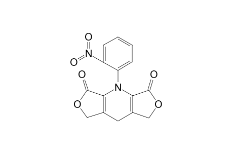 1,7-Dioxo-8-(o-nitrophenyl)-1,3,4,5,7,8-hexahydro(difuro)-[3,4,3',4'-b,e]pyridine