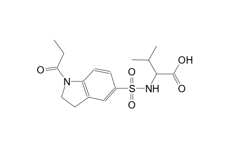 valine, N-[[2,3-dihydro-1-(1-oxopropyl)-1H-indol-5-yl]sulfonyl]-