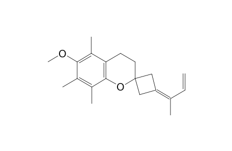 (Z)-3'-(But-3-en-2-ylidene)-6-methoxy-5,7,8-trimethylspiro[chro-mane-2,1'-cyclobutane]