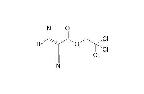 (E)-3-amino-3-bromo-2-cyano-acrylic acid 2,2,2-trichloroethyl ester