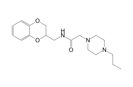 1-piperazineacetamide, N-[(2,3-dihydro-1,4-benzodioxin-2-yl)methyl]-4-propyl-
