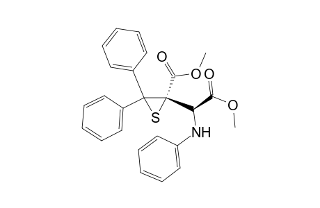Methyl (RS,RS)-2-(methoxycarbonyl)-3,3-diphenyl-.alpha.-(phenylamino)thiiraneacetate