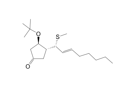 (1'R(*),2'E,3R(*),4R(*))-3-t-butoxy-4-[1'-(methylthio)oct-2'-enyl]cyclopentanone