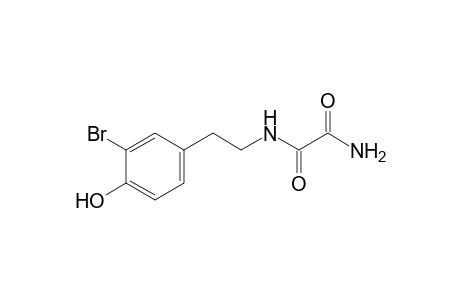 N'-[2-(3-bromanyl-4-oxidanyl-phenyl)ethyl]ethanediamide