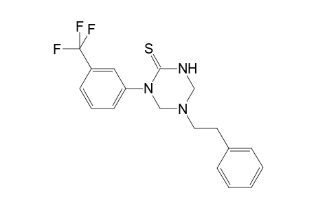 1,3,5-Triazine-2(1H)-thione, tetrahydro-5-(2-phenylethyl)-1-[3-(trifluoromethyl)phenyl]-