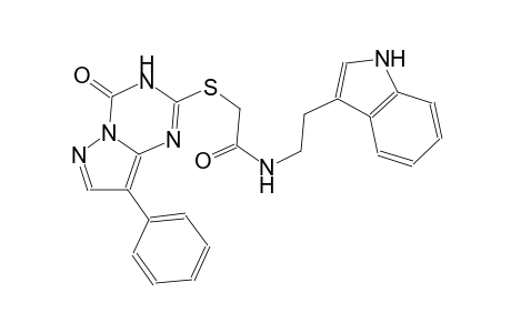 acetamide, 2-[(3,4-dihydro-4-oxo-8-phenylpyrazolo[1,5-a][1,3,5]triazin-2-yl)thio]-N-[2-(1H-indol-3-yl)ethyl]-