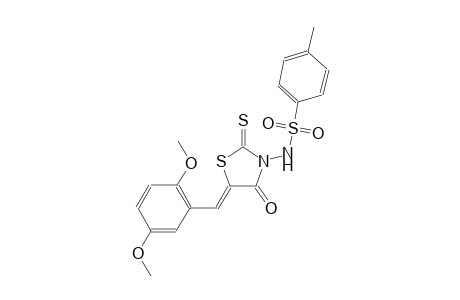N-[(5Z)-5-(2,5-dimethoxybenzylidene)-4-oxo-2-thioxo-1,3-thiazolidin-3-yl]-4-methylbenzenesulfonamide