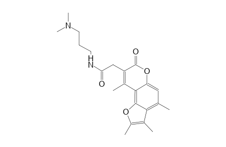7H-furo[2,3-f][1]benzopyran-8-acetamide, N-[3-(dimethylamino)propyl]-2,3,4,9-tetramethyl-7-oxo-