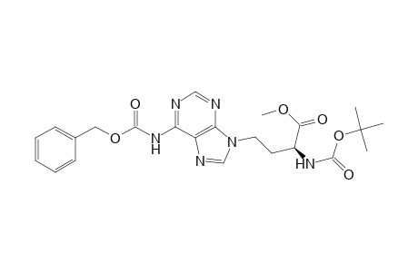 (2S)-2-[[(2-methylpropan-2-yl)oxy-oxomethyl]amino]-4-[6-(phenylmethoxycarbonylamino)-9-purinyl]butanoic acid methyl ester