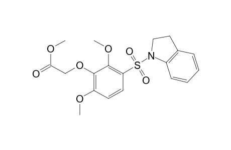 Acetic acid, 2-[3-[(2,3-dihydro-1H-indol-1-yl)sulfonyl]-2,6-dimethoxyphenoxy]-, methyl ester