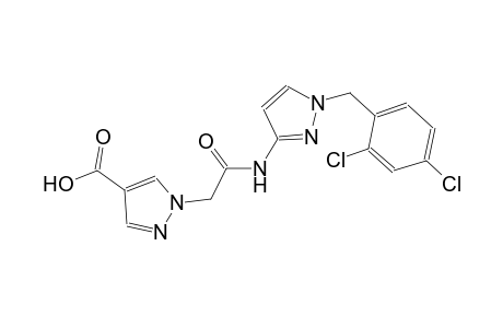 1H-pyrazole-4-carboxylic acid, 1-[2-[[1-[(2,4-dichlorophenyl)methyl]-1H-pyrazol-3-yl]amino]-2-oxoethyl]-
