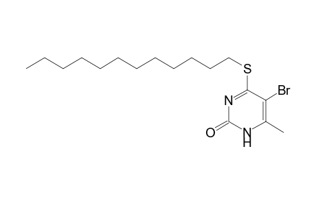 5-bromo-4-(dodecylthio)-6-methylpyrimidin-2(1H)-one
