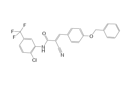 (2E)-3-[4-(benzyloxy)phenyl]-N-[2-chloro-5-(trifluoromethyl)phenyl]-2-cyano-2-propenamide