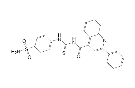 4-[({[(2-phenyl-4-quinolinyl)carbonyl]amino}carbothioyl)amino]benzenesulfonamide