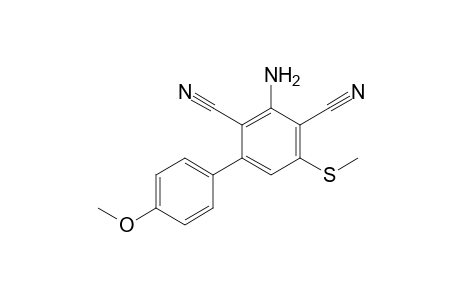 3-Amino-4'-methoxy-5-methylsulfanylbiphenyl-2,4-dicarbonitrile