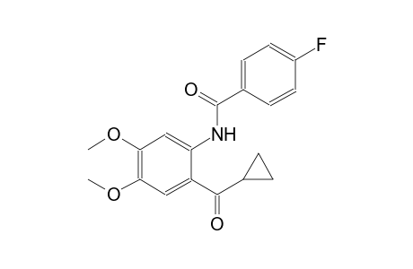 benzamide, N-[2-(cyclopropylcarbonyl)-4,5-dimethoxyphenyl]-4-fluoro-