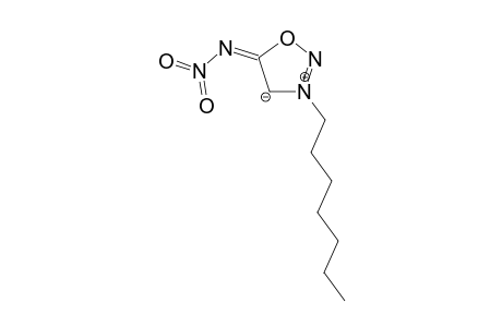 3-Heptyl-N-nitro-5-sydnone-imine